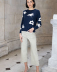 Hamilton Textured Flower Knit