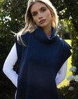 Zeus Wool Mix High Neck Gilet
