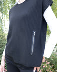 Apollo Zip Gilet Black - No2moro