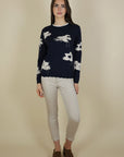 Hamilton Textured Flower Knit - No2moro