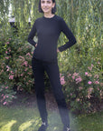 Seville Modal Frill Neck Long Sleeve Tee - No2moro
