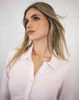 Addison Ruched Cotton Shirt - No2moro