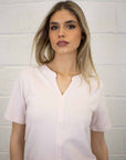 Bella Short Sleeve V Cotton Tee - No2moro