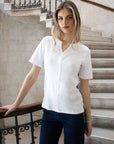 Bella Short Sleeve V Cotton Tee - No2moro