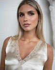 Kai V Neck Silk Look Camisole - No2moro