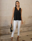 Kai V Neck Silk Look Camisole - No2moro