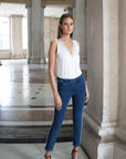 Kai V Neck Silk Look Camisole - No2moro