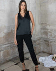 Kai V Neck Silk Look Camisole - No2moro