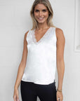 Kai V Neck Silk Look Camisole - No2moro