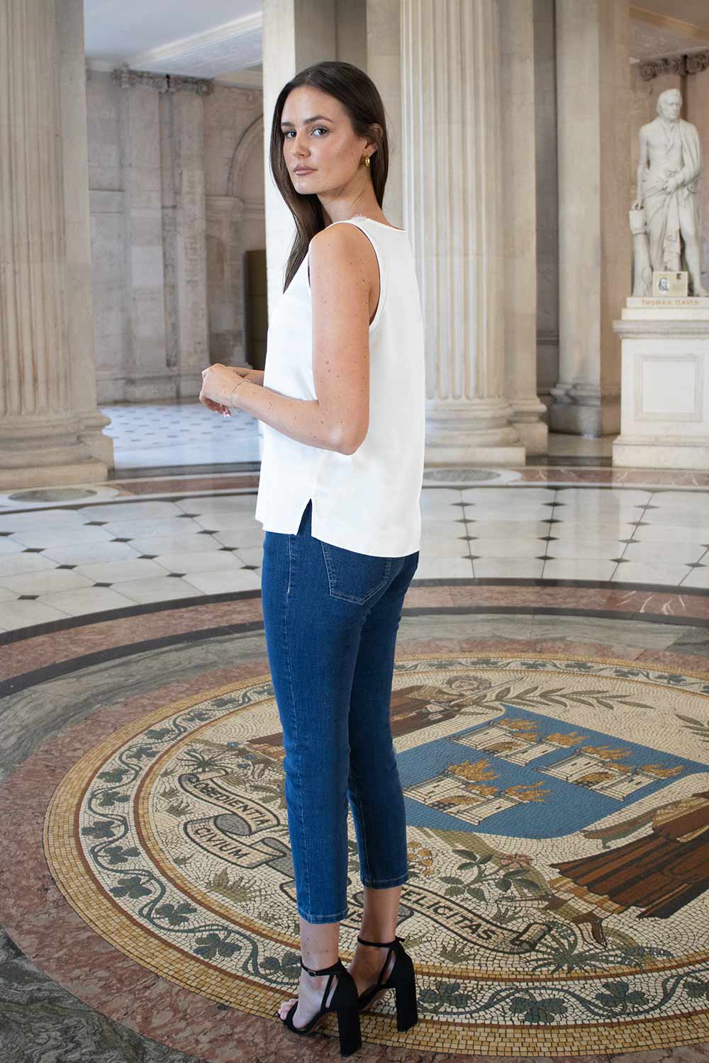 Kai V Neck Silk Look Camisole - No2moro