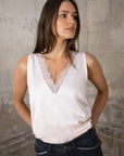 Kai V Neck Silk Look Camisole - No2moro
