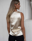 Kai V Neck Silk Look Camisole - No2moro