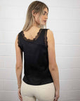 Liv Round Neck Silk Look Camisole - No2moro