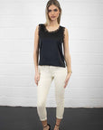 Liv Round Neck Silk Look Camisole - No2moro