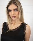 Liv Round Neck Silk Look Camisole - No2moro