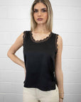 Liv Round Neck Silk Look Camisole - No2moro