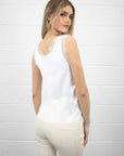 Liv Round Neck Silk Look Camisole - No2moro