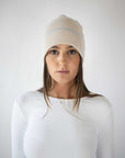 Verbena Cashmere Blend Ribbed Beanie - No2moro