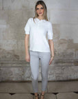 Willow Puff Sleeve Cotton Tee - No2moro