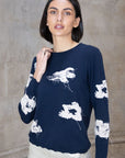Hamilton Textured Flower Knit