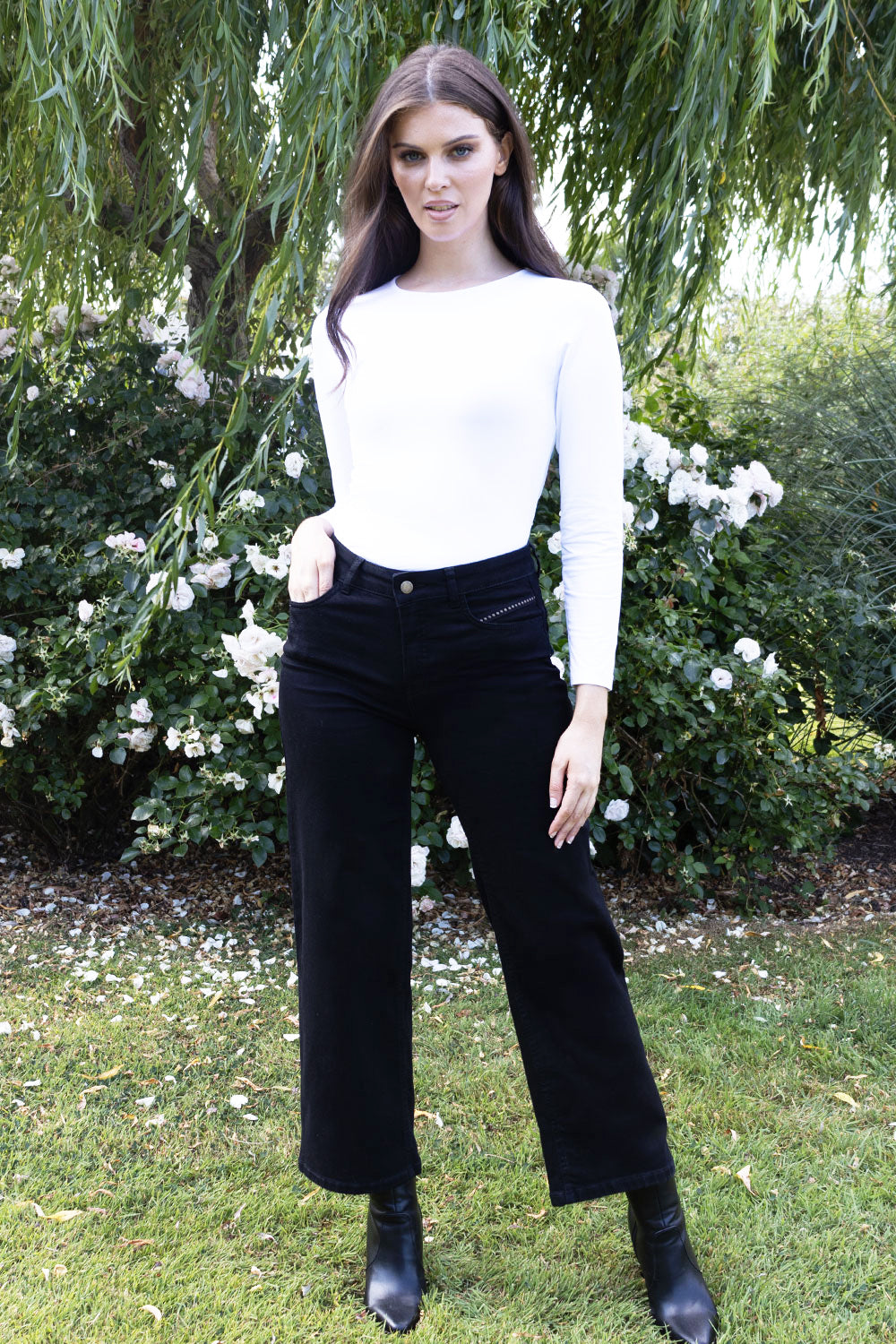 Napoli Wide Leg Denim Trouser - 27" Leg