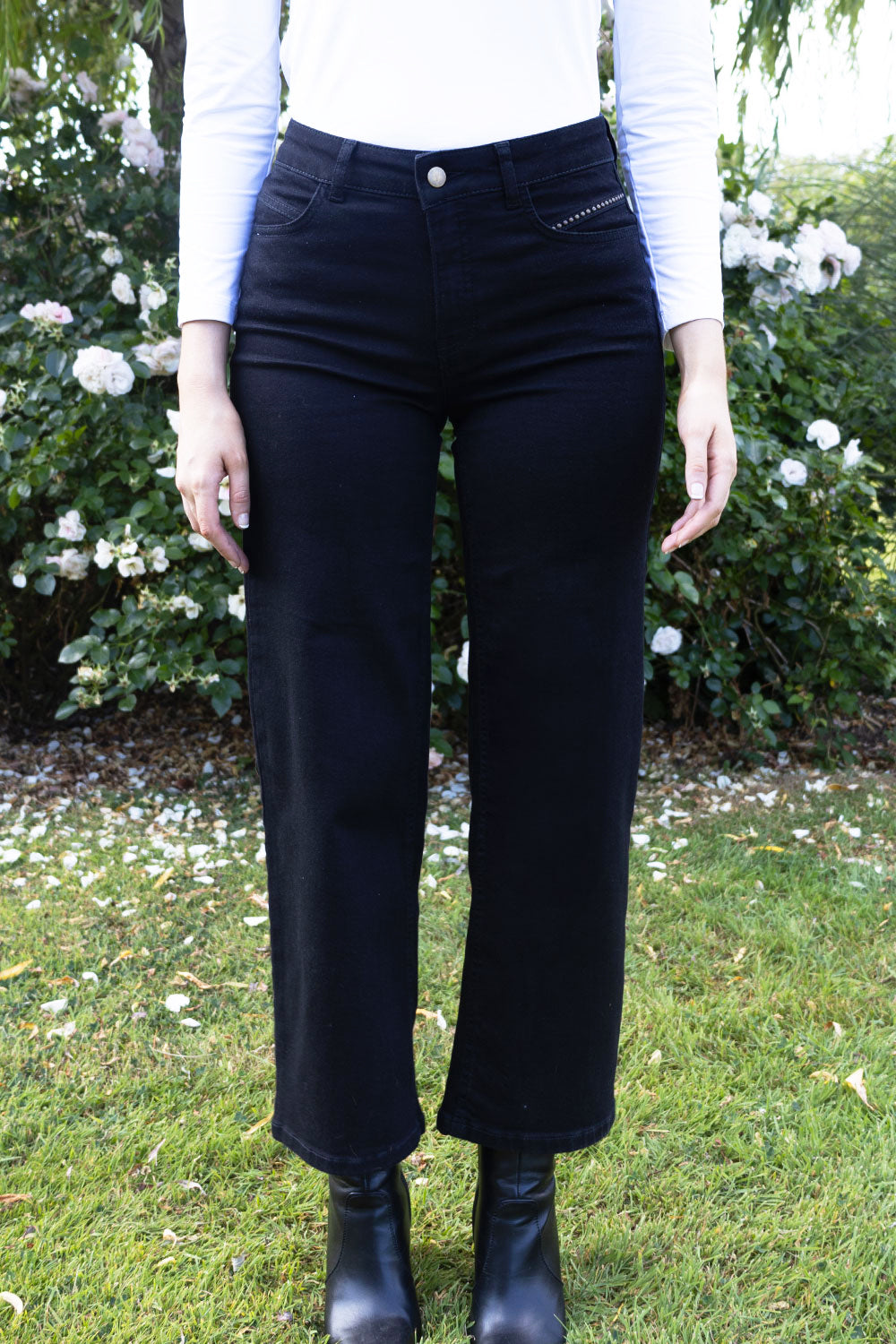 Napoli Wide Leg Denim Trouser - 27" Leg