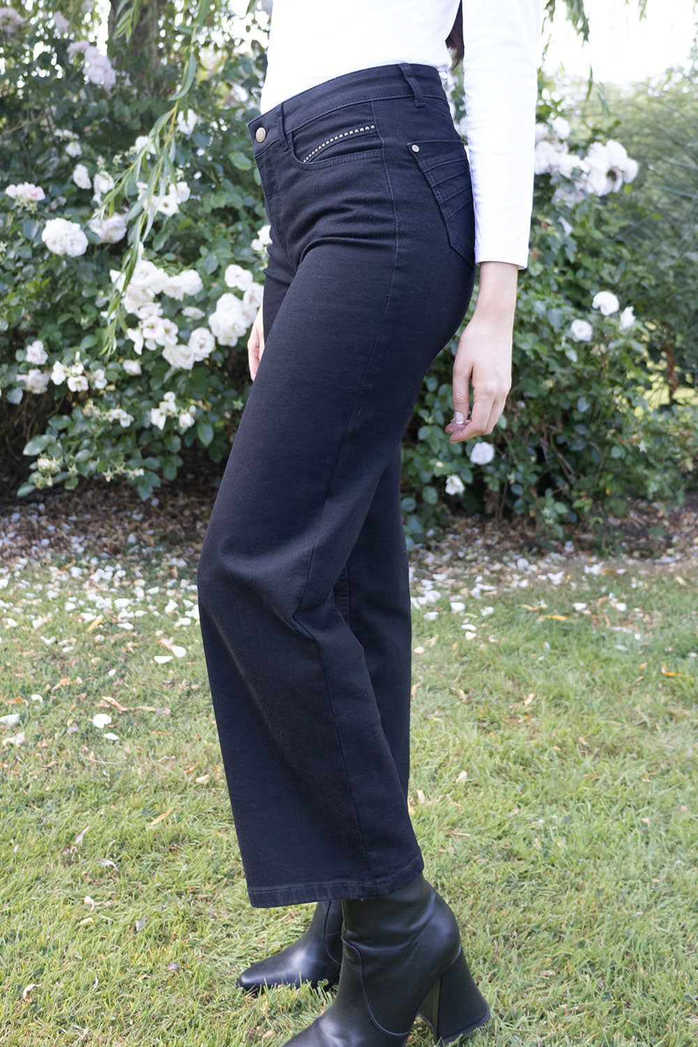 Napoli Wide Leg Denim Trouser - 27" Leg