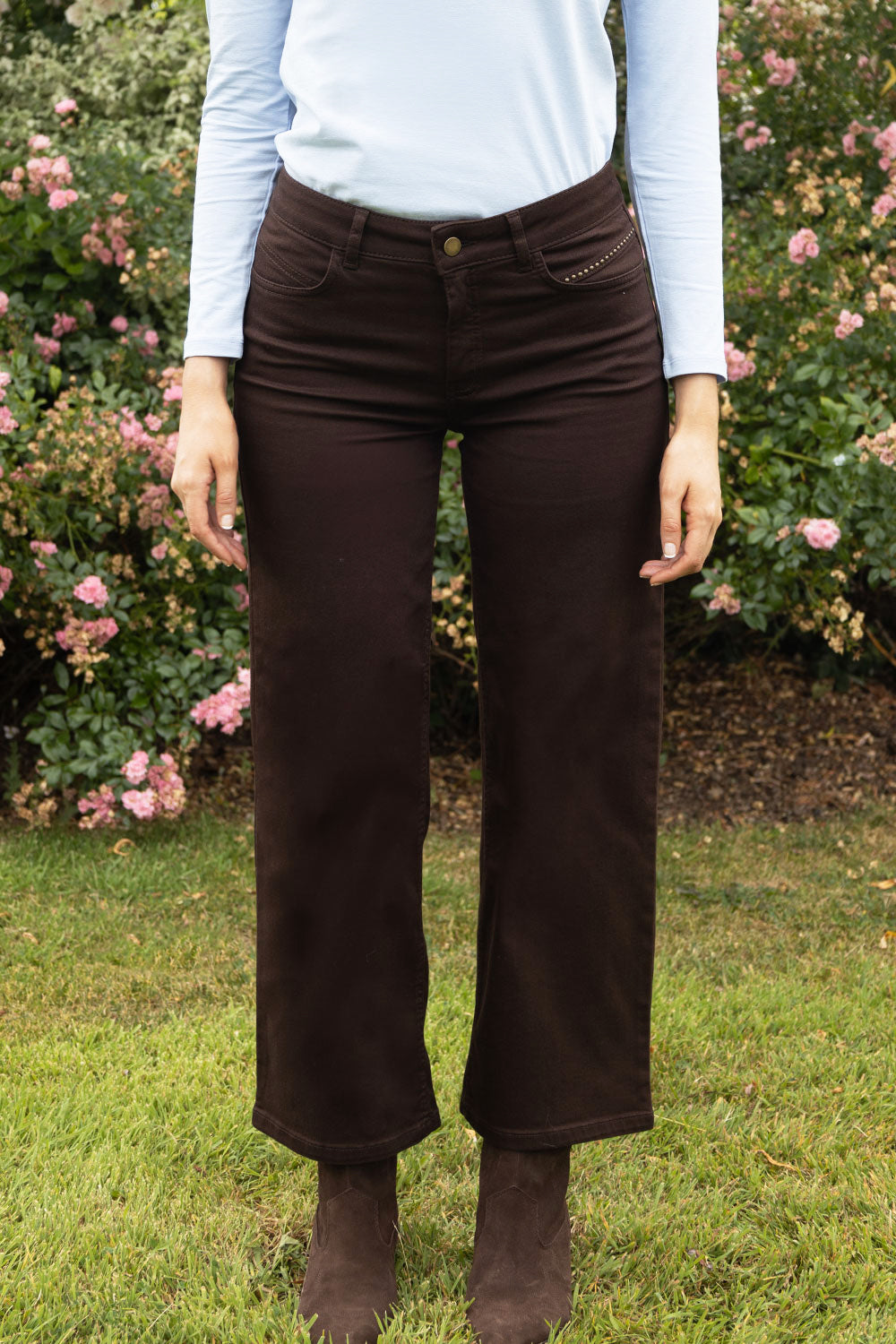 Napoli Wide Leg Denim Trouser - 27" Leg