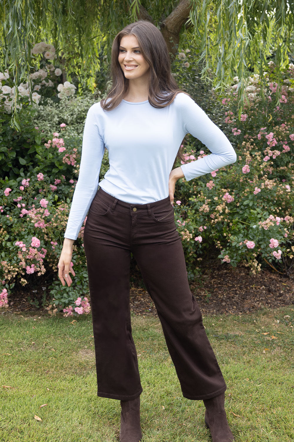 Napoli Wide Leg Denim Trouser - 27" Leg