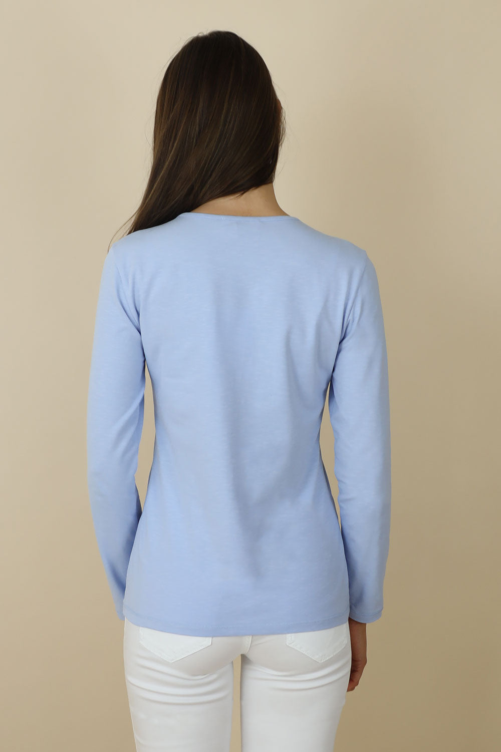 Paris Long Sleeve Cotton Tee
