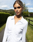 Addison Ruched Cotton Shirt - No2moro