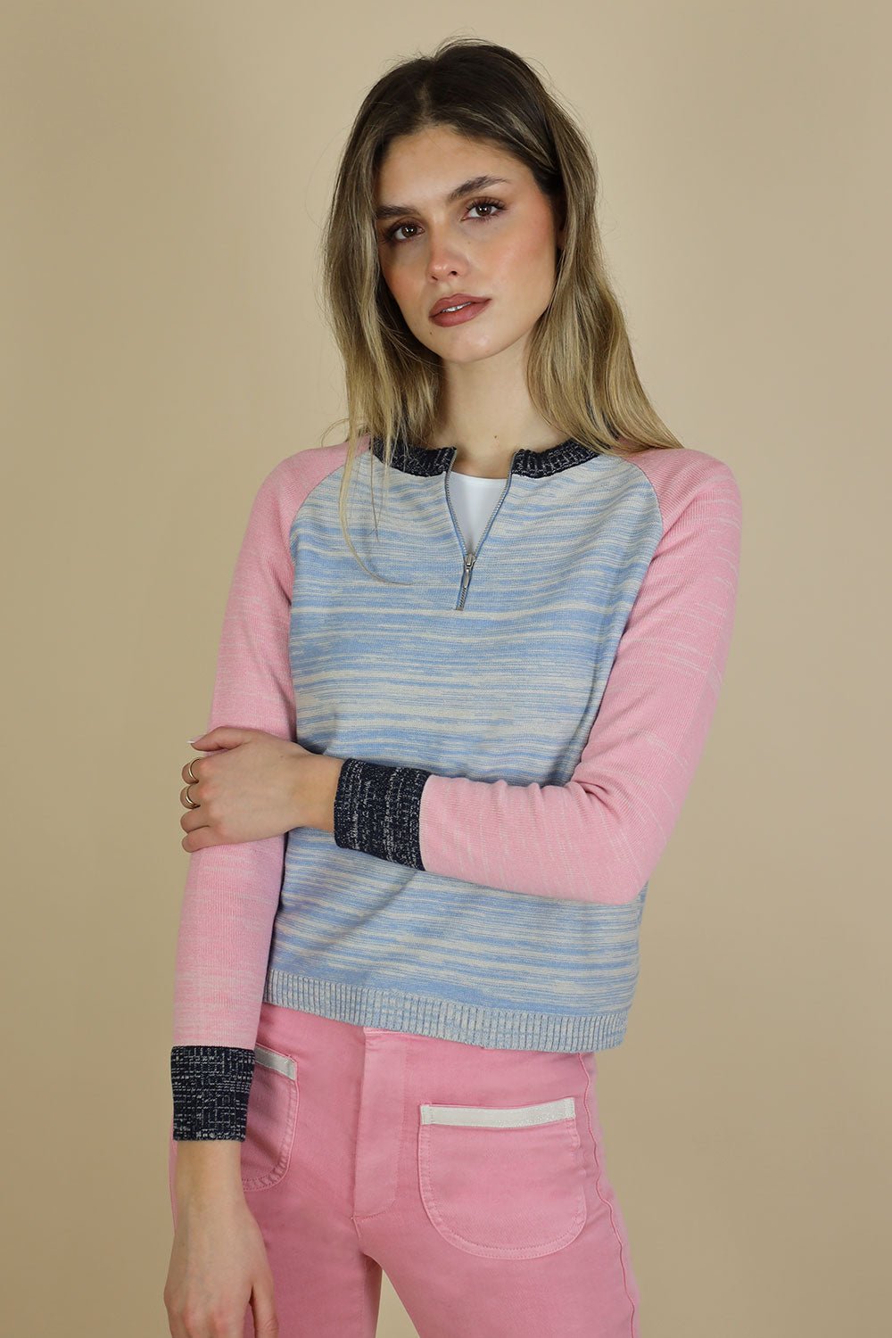 Alonso High Neck Multi Knit - No2moro