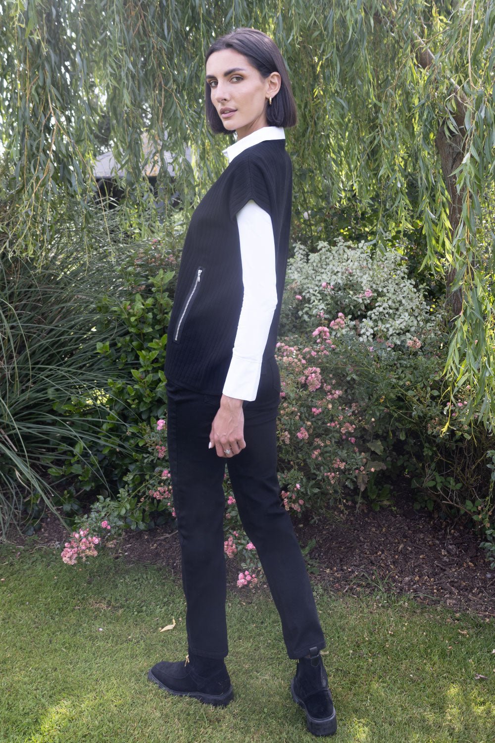 Apollo Zip Gilet Black - No2moro