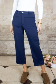 Bianca Straight Leg Scalloped Trouser – 26" Leg - No2moro
