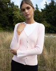 Bologna Crochet Hem Ribbed Cardigan - No2moro