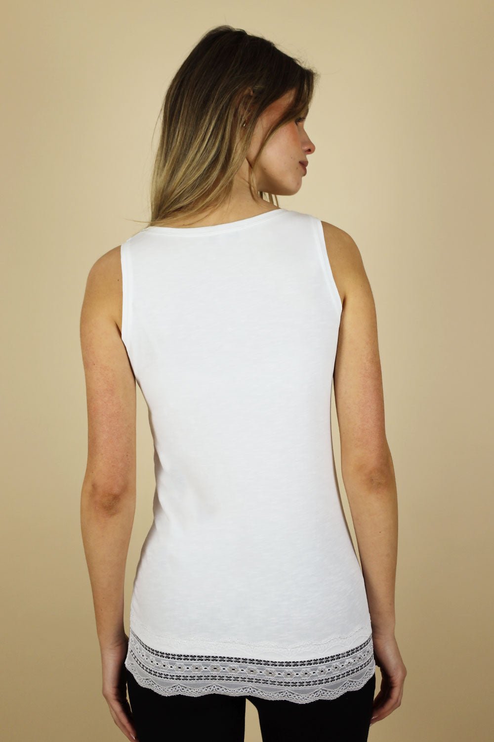 Cannes Cotton Lace Tank - No2moro