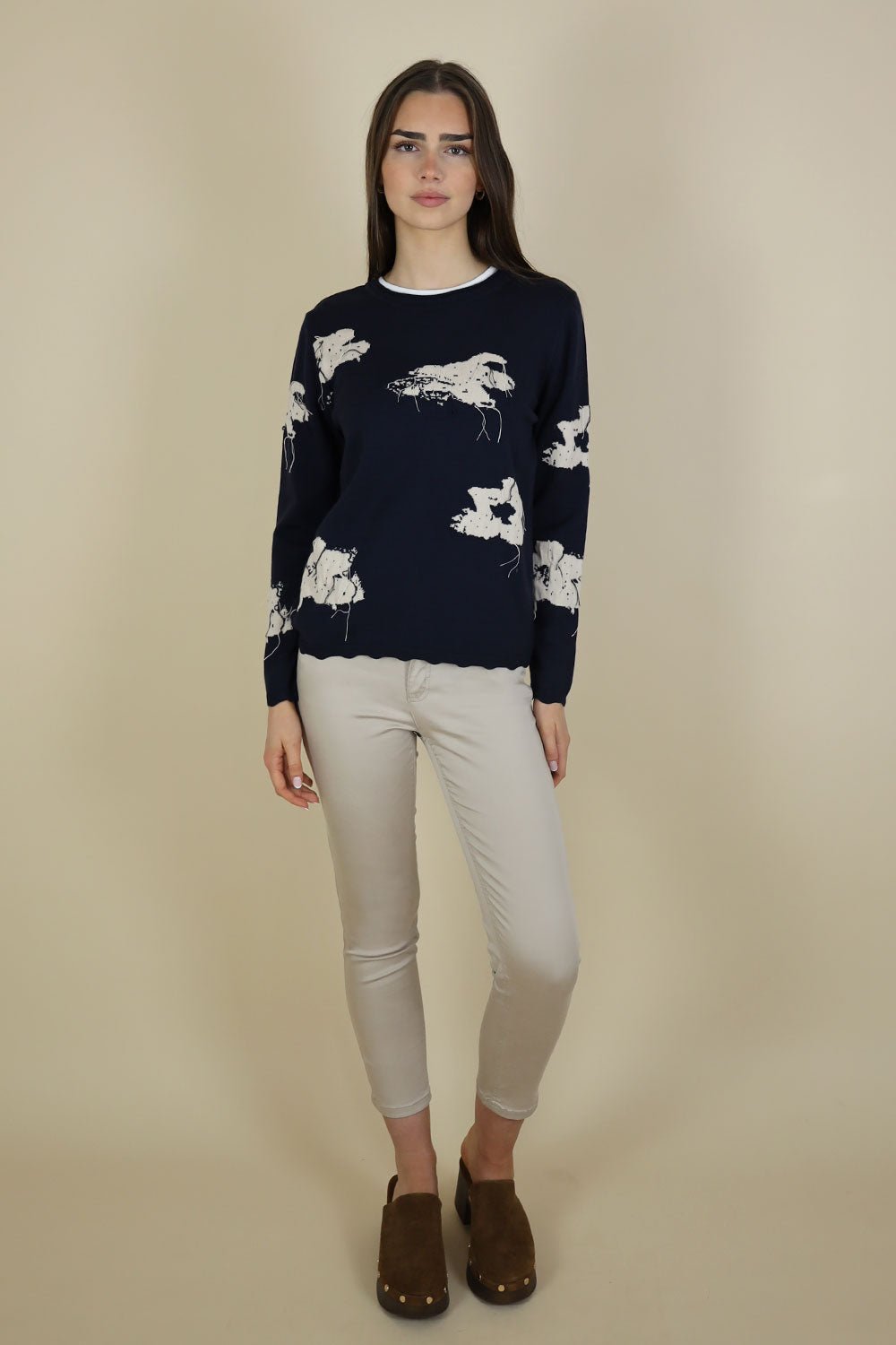 Hamilton Textured Flower Knit - No2moro