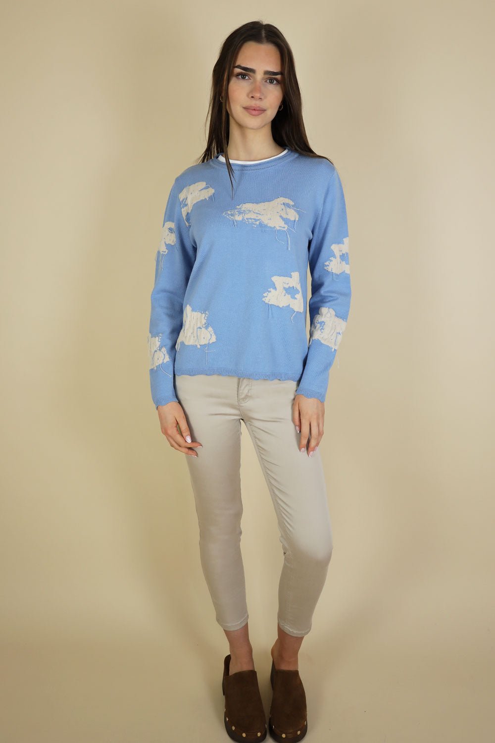 Hamilton Textured Flower Knit - No2moro