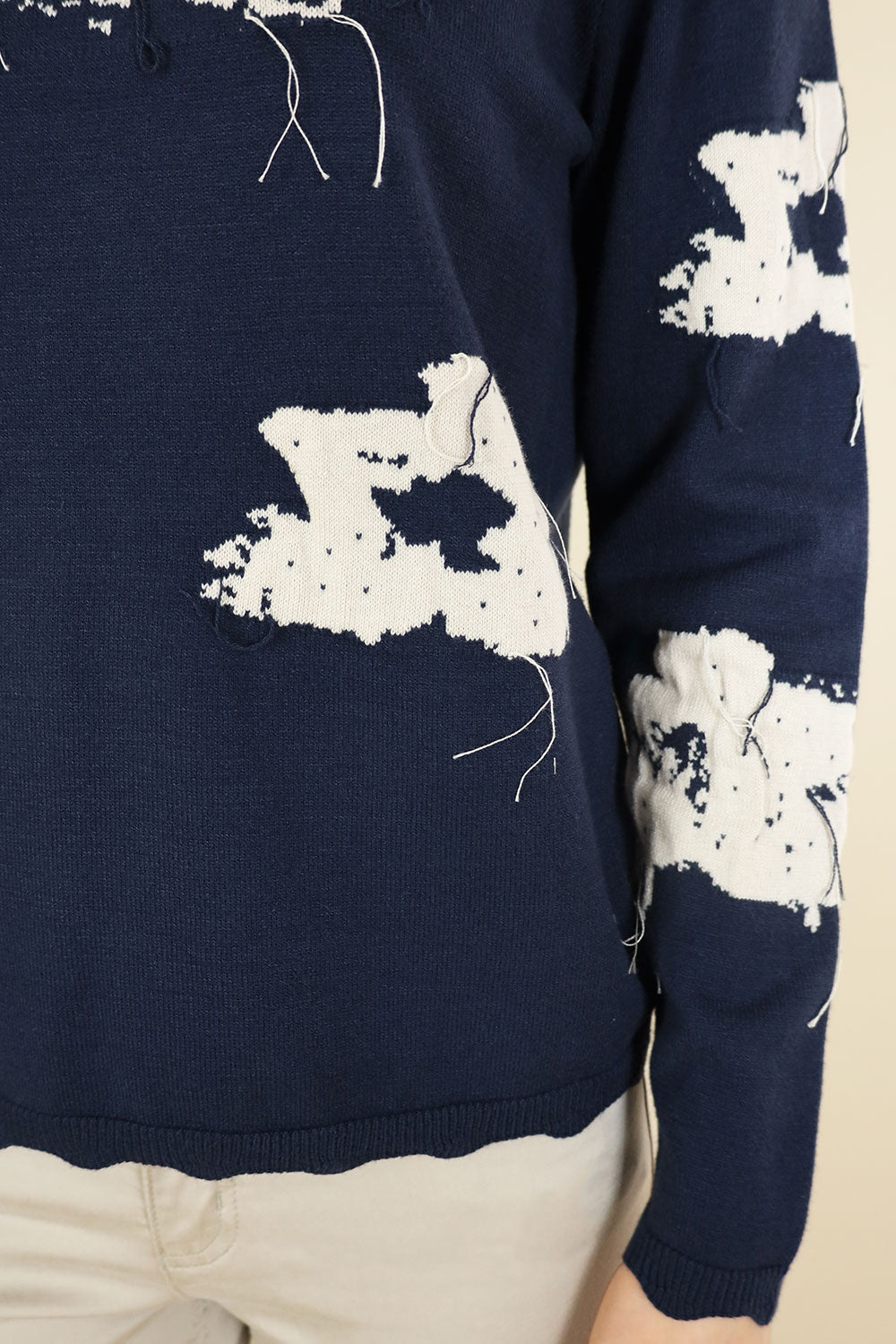 Hamilton Textured Flower Knit - No2moro