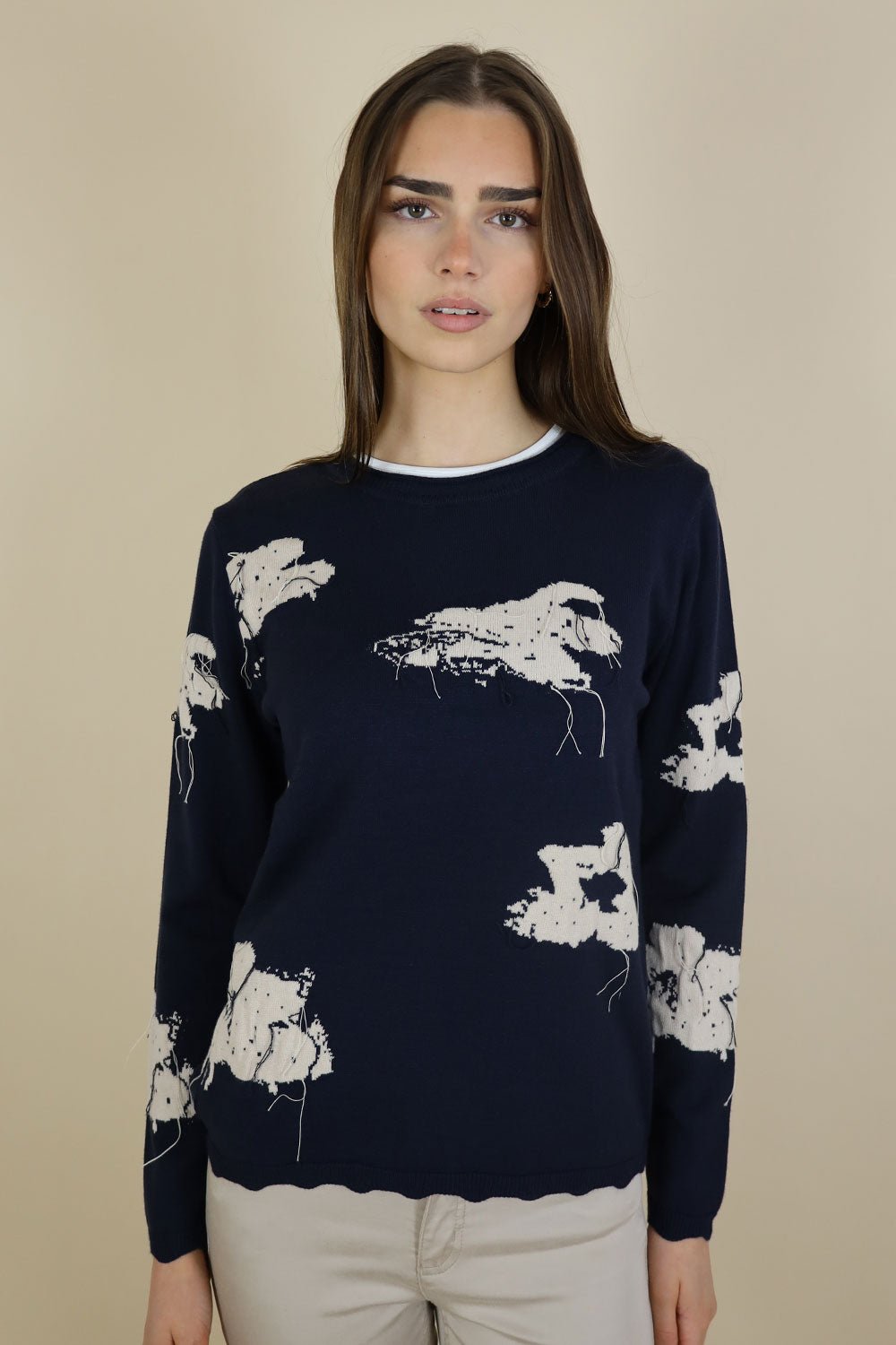 Hamilton Textured Flower Knit - No2moro