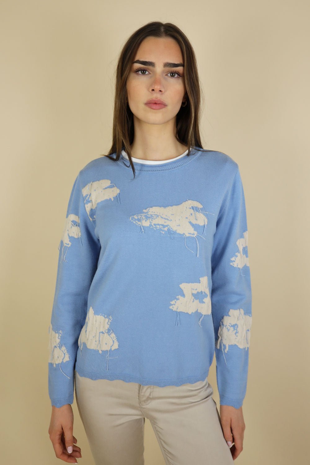 Hamilton Textured Flower Knit - No2moro