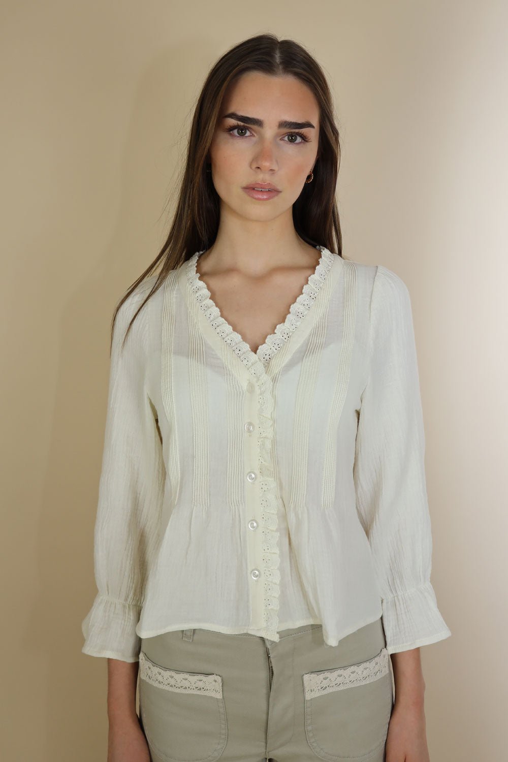 Jonie 3/4 Sleeve Blouse - No2moro