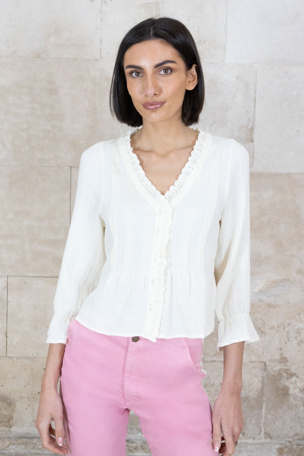 Jonie 3/4 Sleeve Blouse - No2moro