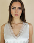 Kai V Neck Silk Look Camisole - No2moro