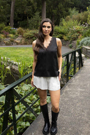 Kai V Neck Silk Look Camisole - No2moro