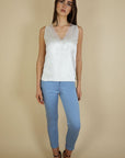 Kai V Neck Silk Look Camisole - No2moro