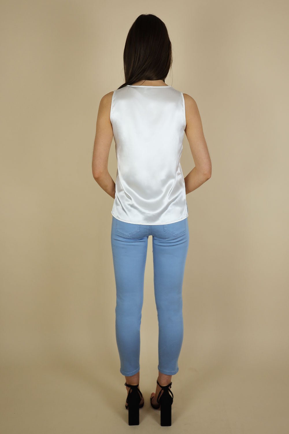 Kai V Neck Silk Look Camisole - No2moro