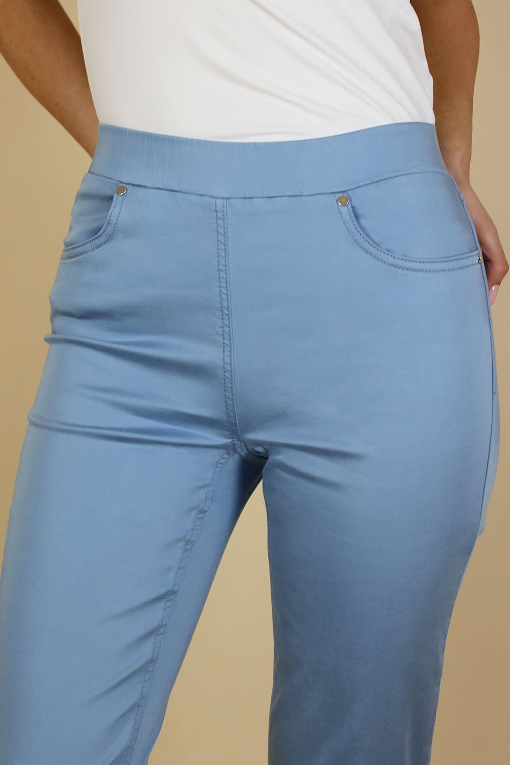 Kit Elasticated Waist Tencel Trouser - 25" Leg - No2moro