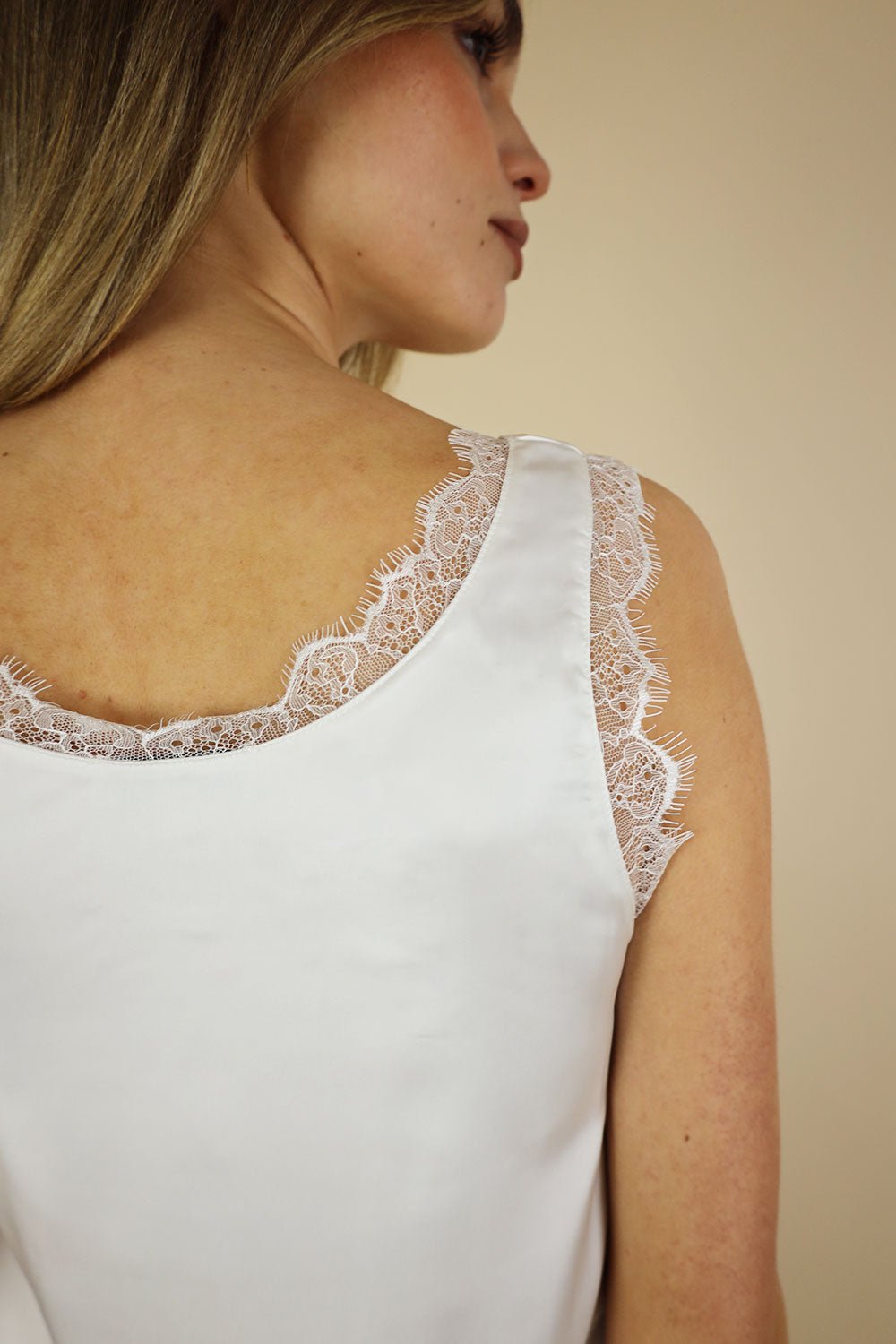 Liv Round Neck Silk Look Camisole - No2moro