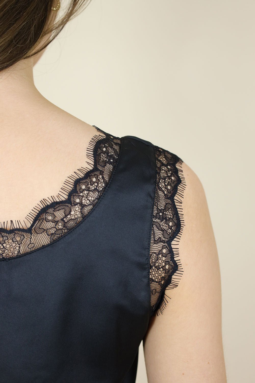 Liv Round Neck Silk Look Camisole - No2moro